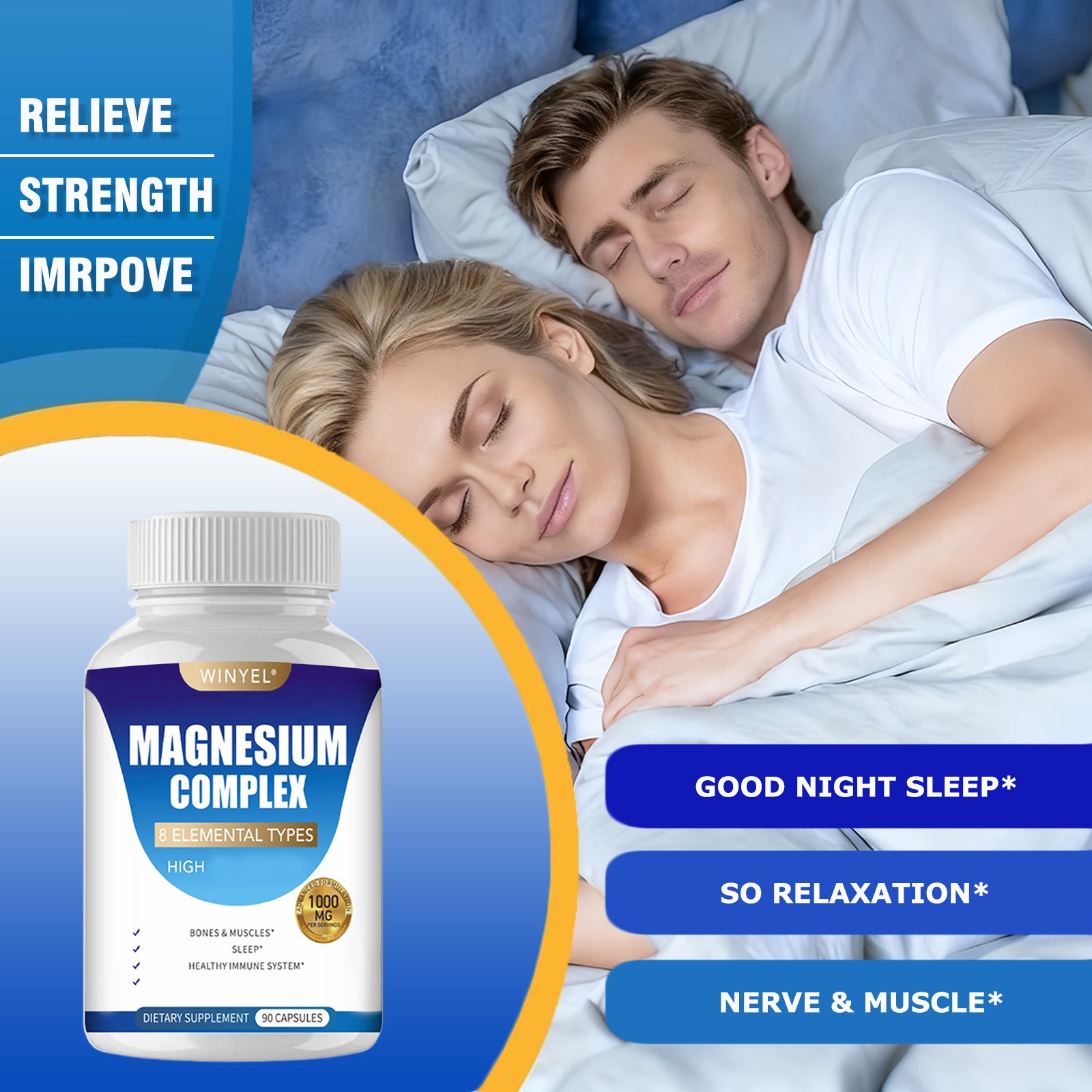 Magnesium Complex™– 8 Elemental Sources for Total Body Support (90 Count)